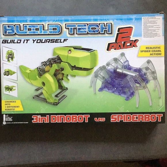 🌟DONATED🌟Build Tech‘Build-it-Yourself’Toy Dino vs.Spider 🔋⚡️Batteries incl. - Picture 2 of 6